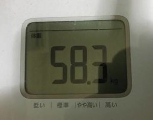体重58.3㎏