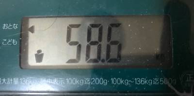 体重58.6㎏