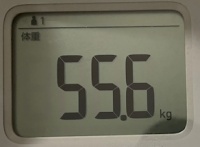 16時間ダイエット13ヶ月目(384日目)体重55.6㎏