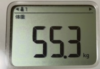 16時間ダイエット13ヶ月目(385日目)体重55.3㎏