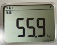16時間ダイエット14ヶ月目(412日目)体重55.9㎏