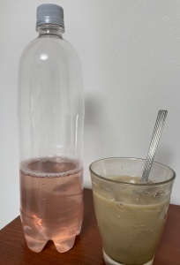 16時間ダイエット14ヶ月目(412日目)朝食：酵素ドリンク(優光泉ザクローズ)、アイス豆乳ラテ