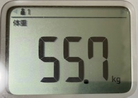 16時間ダイエット14ヶ月目(413日目)体重55.7㎏