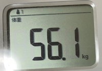16時間ダイエット15ヶ月目(424日目)体重56.1㎏