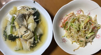 16時間ダイエット15ヶ月目(430日目)夕食