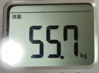 16時間ダイエット15ヶ月目(432日目)体重55.7㎏