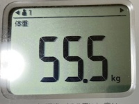 16時間ダイエット15ヶ月目(434日目)体重55.5㎏