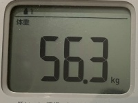 16時間ダイエット15ヶ月目(435日目)体重56.3㎏