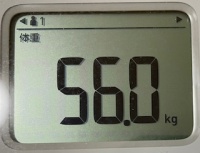 16時間ダイエット15ヶ月目(438日目)体重56.0㎏