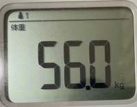 16時間ダイエット15ヶ月目(440日目)体重56.0㎏