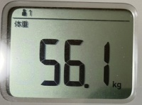 16時間ダイエット15ヶ月目(441日目)体重56.1㎏