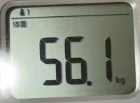 16時間ダイエット15ヶ月目(443日目)体重56.1㎏