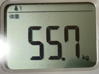 16時間ダイエット16ヶ月目(454日目)体重55.7㎏