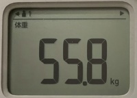 16時間ダイエット16ヶ月目(457日目)体重55.8㎏