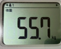 16時間ダイエット16ヶ月目(458日目)体重55.7㎏