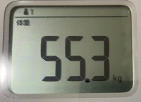 16時間ダイエット16ヶ月目(462日目)体重55.3㎏