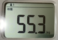 16時間ダイエット16ヶ月目(465日目)体重55.3㎏