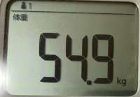 16時間ダイエット16ヶ月目(470日目)体重54.9㎏