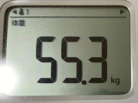 16時間ダイエット16ヶ月目(473日目)体重55.3㎏