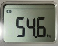 16時間ダイエット16ヶ月目(476日目)体重54.6㎏