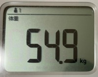 16時間ダイエット16ヶ月目(478日目)体重54.9㎏